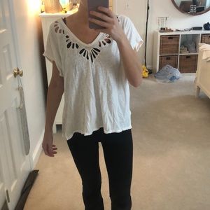 Free people top with cutouts